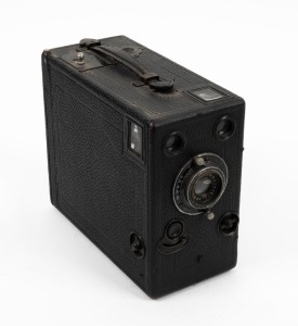 3 x 4" plate box-type camera with Beck Symmetrical lens.