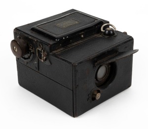 HOUGHTON: Ensign Focal Plane Roll Film Reflex box-type SLR camera, c. 1929, with Ensar 100mm f4.5 lens.