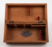 BROADHURST, CLARKSON & CO.: 19th-century brass and steel microscope, 23cm at highest setting,&nbsp;in timber box. - 2