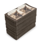 UNDERWOOD & UNDERWOOD: Complete set of one hundred numbered 'France'&nbsp;stereo cards, featuring views of Parisian landmarks, agricultural workers, festivals, cathedral interiors, bustling streetscapes, and many others. (100 cards) - 2