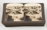 UNDERWOOD & UNDERWOOD: Ninety-two 'Italy Series' stereo cards in maker's cloth-lined box with accompanying booklet, c. 1903. (92 cards) - 2