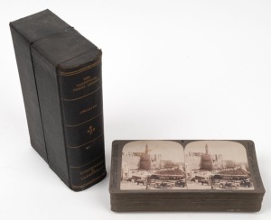 UNDERWOOD & UNDERWOOD: Complete set of twenty-six 'Jerusalem'-series stereo cards, c. 1900s, in maker's cloth-lined box. (26 cards)