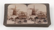 UNDERWOOD & UNDERWOOD: Complete set of twenty-six 'Jerusalem'-series stereo cards, c. 1900s, in maker's cloth-lined box. (26 cards) - 2
