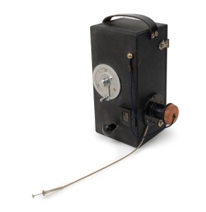 PDQ CAMERA: Model H 'Street Camera' [#H1788], c. 1935, with folding Newton finder and shutter release cable.