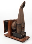 PERKEN, SON & RAYMENT: 'Optimus' magic lantern with mahogany body and tin fittings, c. 1880s. - 3