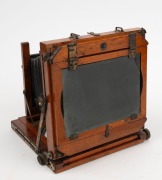 ARTEX:&nbsp;4&frac34; x 6&frac12;" triple-extension field camera, c. 1890s, with Taylor, Taylor & Hobson lens [#51120]. - 2