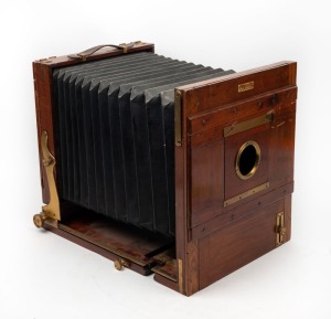 THORNTON-PICKARD: 24 x 18cm plate tailboard camera, c. 1900.