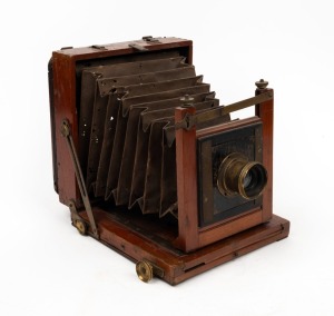 4¾ x 6½" plate field camera with Ross London 5 x 4 Rapid Symmetrical lens [#31495].