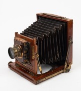 FALLOWFIELD:&nbsp;4&frac34; x 6&frac12;" plate field camera, c. 1890s, with Beck Symmetrical lens and roller-blind shutter. - 2