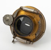 BAUSCH & LOMB: 'Unicum' shutter [#115244] coupled with brass lens with approx. 4cm focal length and lens diameter of approx. 3.3cm, c. 1890s. - 3