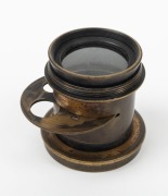 CL&Eacute;MENT & GILMER: 'Wide Angle&nbsp;8&frac12; x 6&frac12;' brass lens, c. 1890s, with focal length of approx. 4.5cm and lens diameter of approx. 3.5cm. - 2
