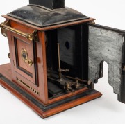 PERKEN, SON & RAYMENT: "Optimus"&nbsp;magic lantern with mahogany body and brass fittings, c. 1880s. - 4