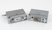 WHITTAKER: Two c. 1946 Micro 16 subminiature cameras, one with plain chrome detailing, the other with red-ink. (2 cameras) - 2