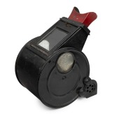 AMERICAN NOVELTY CO. CINCINNATI: Circa 1920s 'Whiting's Sculptoscope'&nbsp;coin-operated stereo viewer, 36.5cm in height, with trigger mechanism, many stereo cards pre-loaded,&nbsp;both lock and key present, and all glass elements intact.