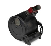 AMERICAN NOVELTY CO. CINCINNATI: Circa 1920s 'Whiting's Sculptoscope'&nbsp;coin-operated stereo viewer, 36.5cm in height, with trigger mechanism, many stereo cards pre-loaded,&nbsp;both lock and key present, and all glass elements intact. - 2