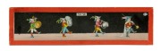 ERNST PLANK: Children's magic lantern, height 23.5cm, in maker's box with nine glass slides, c. 1890s. - 9