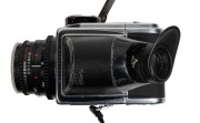 HASSELBLAD: Circa 1970 Hasselblad 500 C/M SLR camera [#RI1295285] with Planar 80mm f2.8 lens, in flight case with&nbsp;a large number of Hasselblad&nbsp;accessories: one Sonnar 250mm f5.6 and one S-Planar 135mm f5.6 lens, three additional camera backs, two bellows, - 5