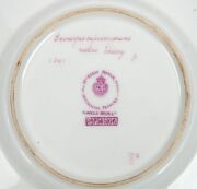 ROYAL WORCESTER set of five assorted English porcelain saucers with Australian wildflower themes, puce factory marks and titles to base, all retailed by Flavelle Brothers Ltd., three examples from the "Miss Ellis Rowan Series", 15.5cm diameter - 2