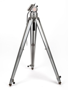 BOLEX-PAILLARD: Pan/tilt aluminium tripod, approx. 1.5m at highest setting.