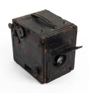 ADAMS & CO.: 'Videx' 3¼ x 4¼" plate SLR camera, c. 1903, with Hermagis Paris Anastigmat Magir 136mm f6.3 lens [#239224].