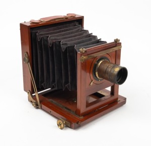 4¾ x 6½" plate field camera with Ross London V8 Actinic Triplet Lens [#19406].