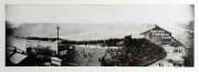 REPRINTED HISTORIC PHOTOGRAPH, "Chelsea Football Club. Aston Villa vs Huddersfield, FA Cup Final, Stamford Bridge, 1920", photo by A.H.Robinson, window mounted, framed & glazed, overall 94x44cm.