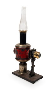 Children's magic lantern, height 33.5cm, c. 1890s.