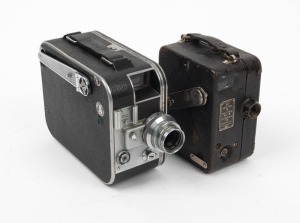 ZEISS IKON: Two 16mm movie cameras - one c. 1928 Kinamo S10, together with one c. 1937 Movikon K. (2 movie cameras)