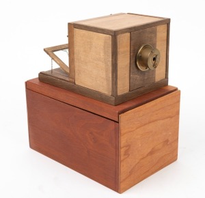 GIROUX ALPHONSE: 1/3 scale replica Daguerreotype camera, c. 1970s. Produced by Jerry Smith.