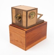 GIROUX ALPHONSE: 1/3 scale replica Daguerreotype camera, c. 1970s. Produced by Jerry Smith. - 2