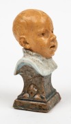 LEWIS JARVIS HARVEY&nbsp;(1871&minus;1949) "ELSIE" pottery bust of the artist's daughter when she was one year old, circa 1899, 12.5cm high - 4