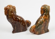 CORNWELL&nbsp;pair of pottery dog statues in the Staffordshire style, 27cnm high - 2