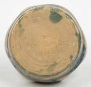 MERRIC BOYD pottery bowl with sgraffito landscape decoration, incised "Merric Boyd, 1944", ​​​​​​​6cm high, 19cm wide - 3