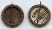1897 British American Tobacco (issued in Australia) badges "Cameo Famous Cricketers", part set [2/14 known], comprising Kumar Shri Ranjitsinhji & J.Philips - Umpire (very rare). Fair/VG condition. - 3