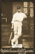 1899-1901 Ogdens cricket cards, comprising &nbsp;"Cricketer Base I" [11];&nbsp;"Cricketers Base M" [7/50]; plus "English Cricketer Series" [5/14]. Poor/VG. - 3