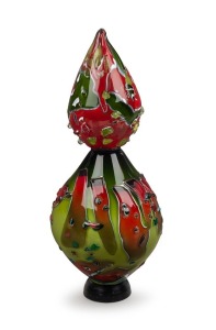 DON WREFORD Australian art glass sculpture, signed "Don Wreford, 2000", 41cm high