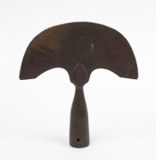 An antique crescent shaped flensing blade, 19th century, 21cm long, 19.85cm wide - 2