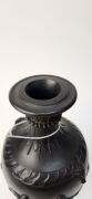 WEDGWOOD & BENTLEY "Dancing Hours" rare early black basalt English pottery vase in the Etruscan style, circa 1775, impressed "Wedgwood & Bentley", 30.5cm high - 7