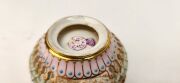 ROYAL WORCESTER antique English reticulated porcelain teacup and saucer with gilded landscape vignettes, butterfly and bird by GEORGE OWEN, circa 1885, impressed and puce factory mark to base, the saucer 10.5cm diameter - 10