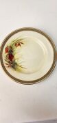 ROYAL WORCESTER pair of antique English teacup, saucer and plate sets hand-painted with Australian wildflowers titled "Christmas Bush" and "Heath", signed "R. Austin", (6 items), puce factory mark to bases and retailed by "Hardy Brothers Ltd,", the saucer - 7