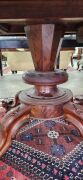 An antique English burr walnut oval centre table, circa 1870, 73cm high, 150cm wide, 109cm deep - 7