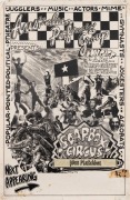 "SOAPBOX CIRCUS - PLUS MATCHBOX", 1976 poster designed and printed by Bob Daly.&nbsp;Soapbox Circus was a group of performers that emerged from the Captain Matchbox Whoopee Band and the Australian&nbsp;Performing Group. Printed on paper, 61 x 40cm