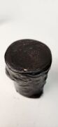Two antique Chinese rootstock&nbsp;timber brush pots, 18th/19th century, 9cm and 12cm high - 2