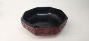 A Chinese cinnabar style lidded octagonal box, 20th century, seal mark to base, 13cm high, 21cm wide, 21cm deep - 3