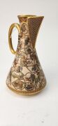 SATSUMA antique Japanese earthenware jug, by Meizan, Meiji period, gold seal mark to base, ​​​​​​​16cm high - 3