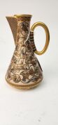 SATSUMA antique Japanese earthenware jug, by Meizan, Meiji period, gold seal mark to base, ​​​​​​​16cm high - 8