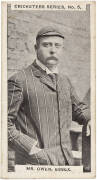 1902 I.Rutter & Co. "Cricketer Series" [1/20], comprising Mr Owen, Essex. Good condition. Very scarce.