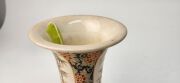 SATSUMA antique Japanese earthenware vase with floral decoration, late Edo, 19th&nbsp;century, Gosu mark to base, 18cm high - 8