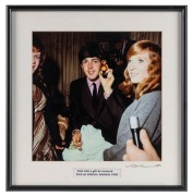 THE BEATLES IN AUSTRALIA, 1964: "Paul with a gift he received from an admirer, Adelaide 1964". Original colour print, signed by Vic Grimmett in the lower margin, 24.5 x 24.5cm, 35 x 34cm overall.