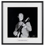 THE BEATLES IN AUSTRALIA, 1964: "Beatles Adelaide visit, 1964". Original black and white&nbsp;print, signed by Vic Grimmett in the lower margin,&nbsp; 24.5 x 24.5cm, 35 x 34cm overall.&nbsp;